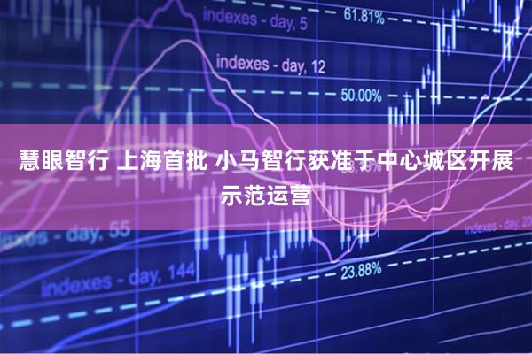 慧眼智行 上海首批 小马智行获准于中心城区开展示范运营