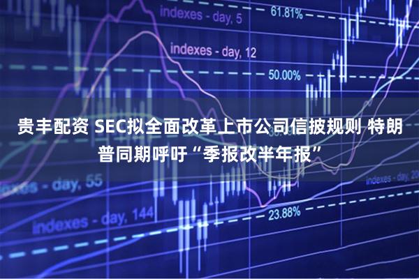 贵丰配资 SEC拟全面改革上市公司信披规则 特朗普同期呼吁“季报改半年报”